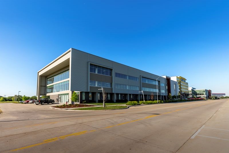 North Side of the Rise Building at Nebraska Innovation Campus