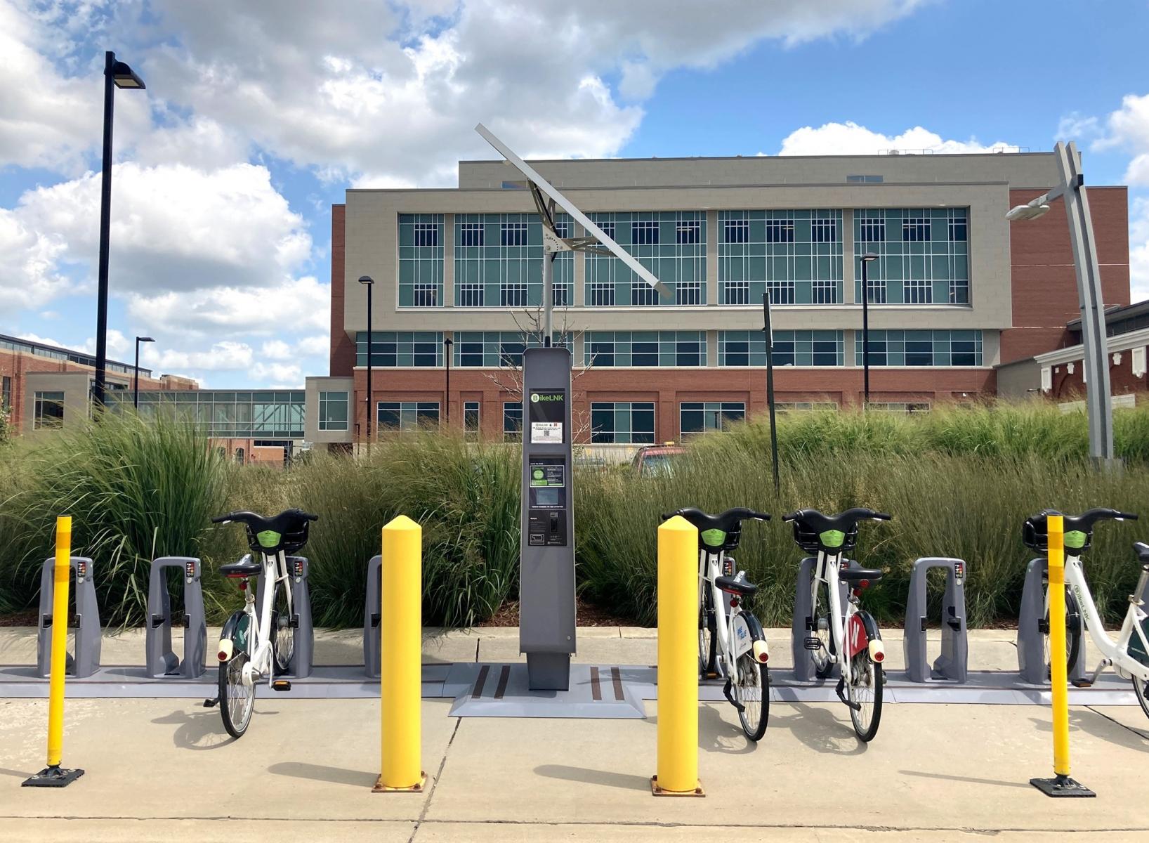 BikeLNK bike station at Nebraska Innovation Campus