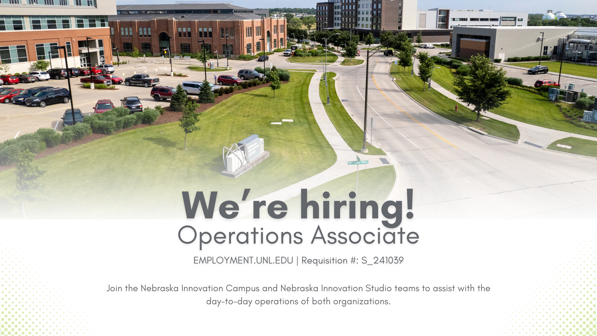 Operations Associate position open at NIC