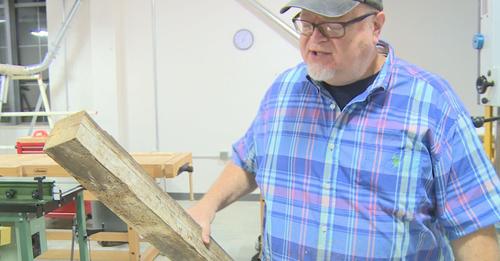 Phil Whitmarsh is turning wood from the USS Battleship Texas into electric guitars.