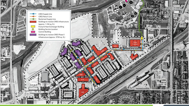 An outline of how the system will work at Nebraska Innovation Campus.
