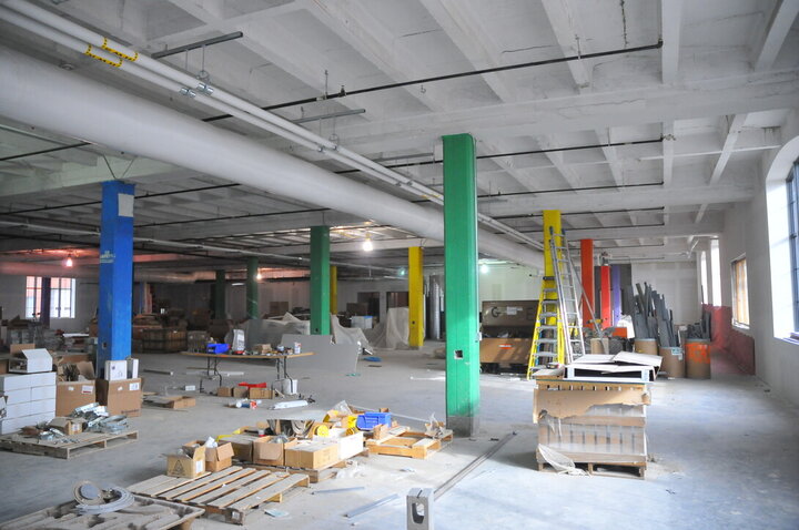 Nebraska Innovation Studio began as an open 16,000-square-foot space in Innovation Commons.